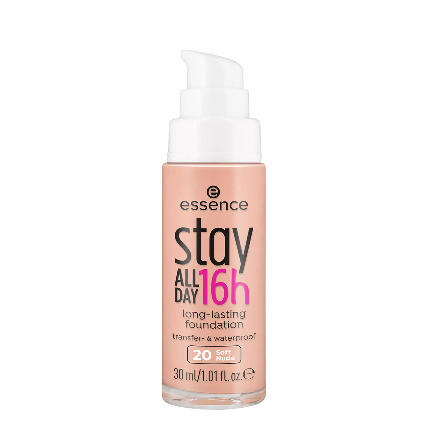 Essence Stay All Day 16h long-lasting fondotinta viso 20 Soft Nude