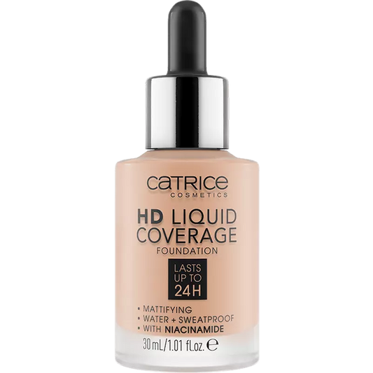 Catrice HD Liquid Coverage Fondotinta Viso Effetto Opacizzante 020 Rose Beige